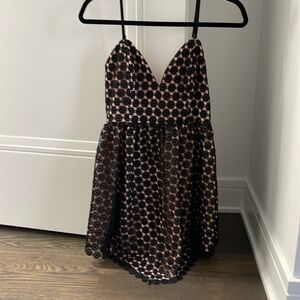 NBD pocket mini eyelet dress